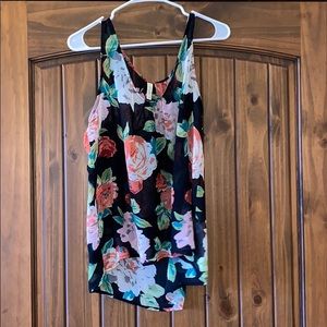 High low style crop top